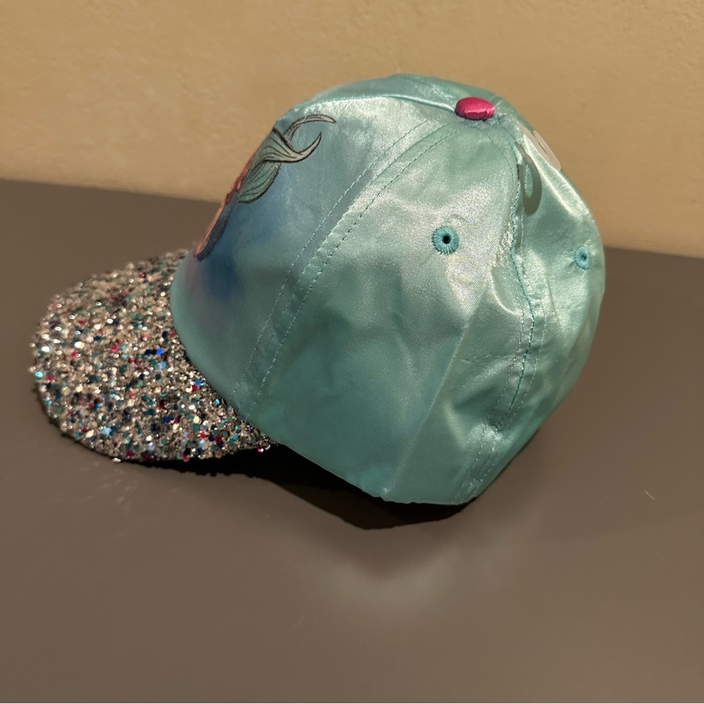 Disney Parks Little Mermaid Glitter Cap Youth - Picture 3 of 5